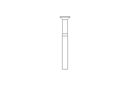 Countersunk head screw M6x60 A2 70