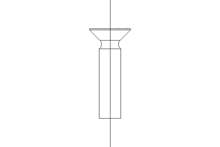 Countersunk head screw M6x25 A2 70