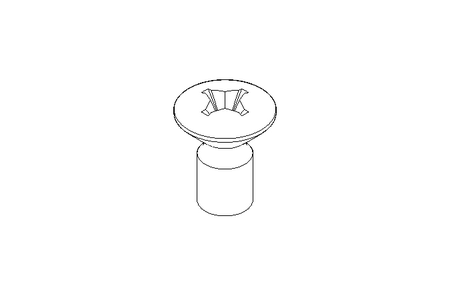 Countersunk head screw ISO7047 M3x6 A2