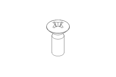 Countersunk head screw ISO7047 M6x16 A2