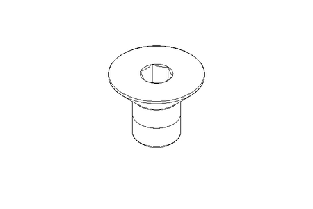 Countersunk head screw M5x8 A2 70