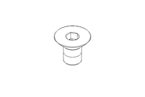 Countersunk head screw M6x10 A2 8.8