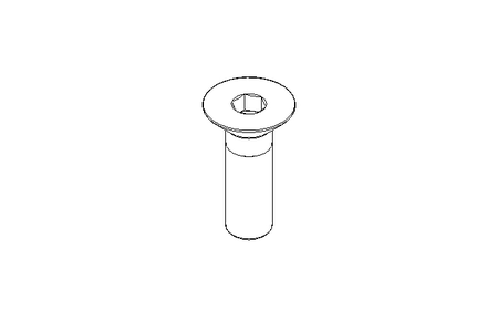 Countersunk head screw M6x20 A2 70