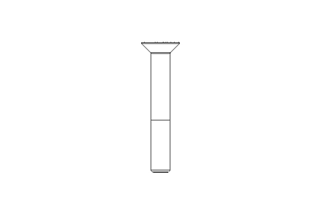 Countersunk head screw M8x55 A2 70