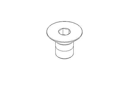 Countersunk head screw M10x16 10.9