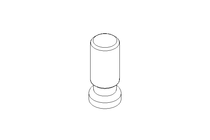 Threaded bolt MR M6x15 A2 DIN 32500