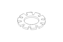 Zahnscheibe A 4,3 St-Zn DIN6797