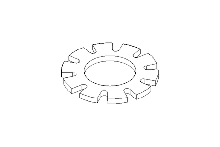 Toothed lock washer A 4.3 St-Zn DIN6797