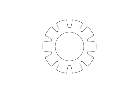 Toothed lock washer A 4.3 St-Zn DIN6797