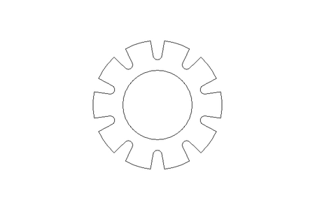 Toothed lock washer A 4.3 St-Zn DIN6797