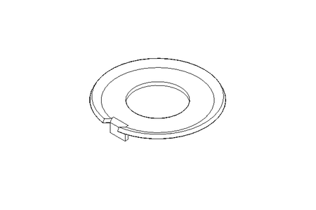 Locking bracket 17 St-Zn DIN432