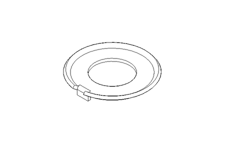 Locking bracket 21 St-Zn DIN432