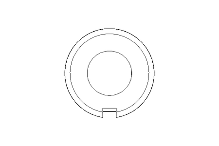 Locking bracket 21 St-Zn DIN432