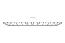 Locking bracket MB10 50x74 St DIN5406