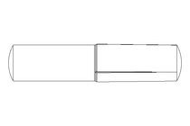 Grooved dowel pin ISO8741 5x24 A2