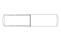 Goupille cannelée enfichable ISO 8741 5