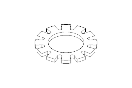 Arruela dentada A 6,4 A2 DIN6797