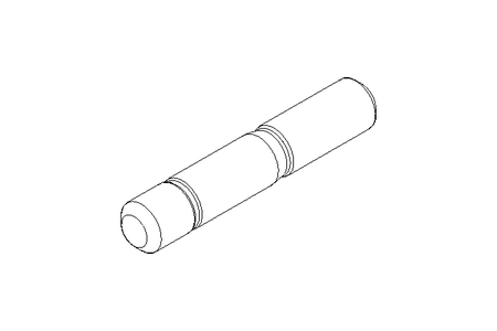 Espárra c/ extremos rosc. M10x45 A2