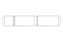 Stud bolt M10x45 A2 DIN939