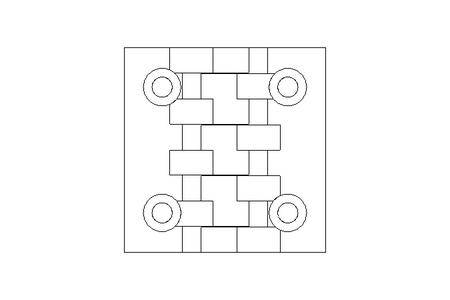 Scharnier 65x64x13,5