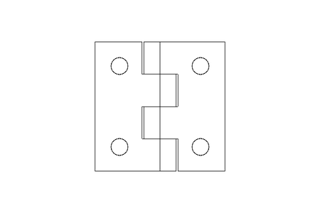 Scharnier 40x40 GDZN