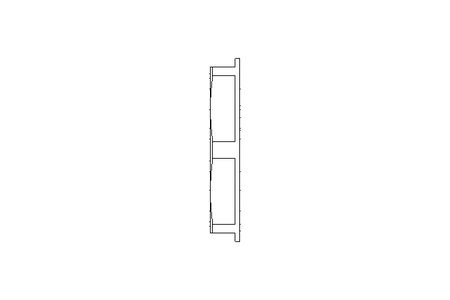 Hexagon lock nut M25 gray