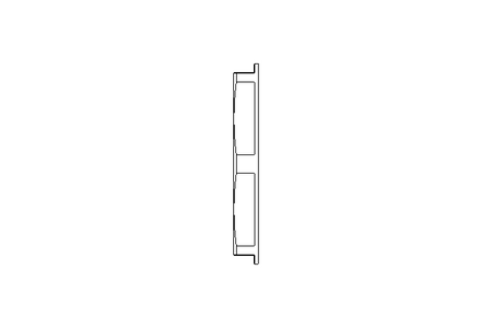 Hexagon lock nut M50 gray