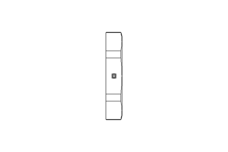 Hexagon lock nut M12 Ni-plated brass