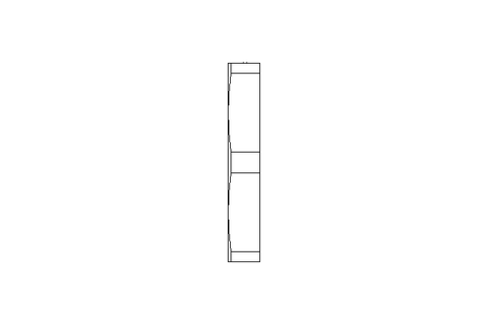 Hexagon lock nut M16 Ni-plated brass