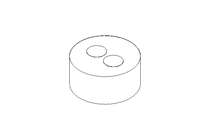 Multi-cable bushing M25: 2 x 6 mm