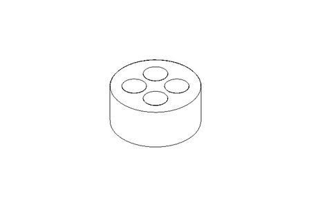 Multi-cable bushing M32: 4 x 7 mm