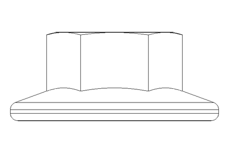 Flanged hexagon nut M6 A2 DIN6923