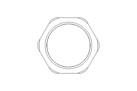 hex head lock nut M25