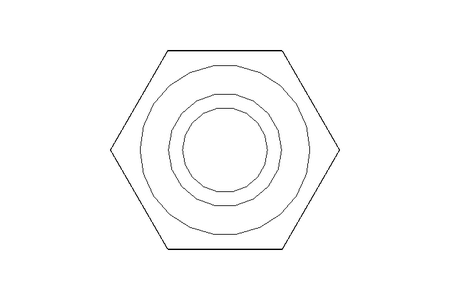 Hexagon screw M4x55 A2 70 ISO4017