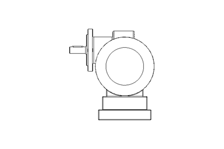 Worm gear motor 0.12kW 113 1/min