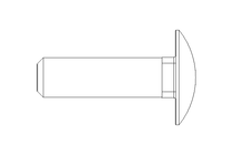 Flachrundschraube M10x35 A2 DIN603