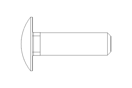 Flachrundschraube M10x35 A2 DIN603