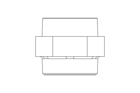 DOUBLE FITTING 2" L=62 DIN2990, 1.4571