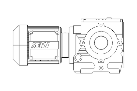 Worm gear motor 0.25kW 18 1/min