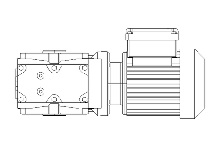 螺杆齿轮速电机 0,25kW 18 1/min