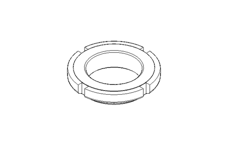 Slotted nut M32x1.5 St-Zn