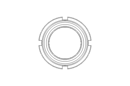 Slotted nut M32x1.5 St-Zn