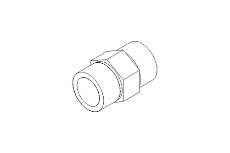 Raccord de tube L 22/22 St-Zn DIN2353