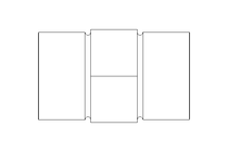 Raccord de tube L 22/22 St-Zn DIN2353