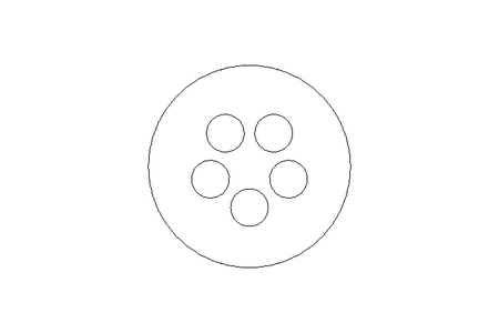 Multi-cable bushing M32: 5 x 6 mm