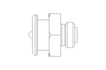 GREASE FITTING M1 M10X1 ST:ZN DIN 3404