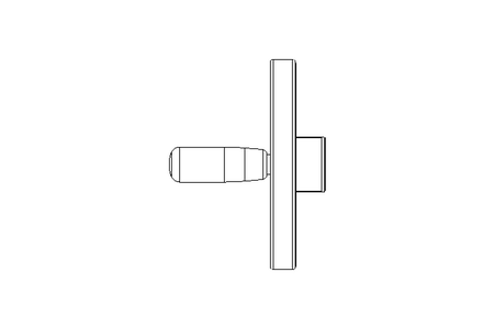 Handrad D=140 B=14H7NUT GN322-140-K14-D