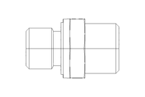 Pipe screw connector L 10 G1/4" 1.4571