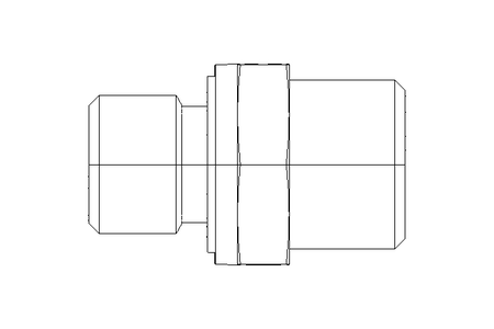 Conector roscado p/ tubos L 10 G1/4"