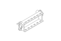 Hinged frame 24B for 6 modules